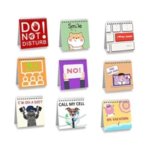 Funny Desk Signs,30 Different Fun and Flip-Over Messages for Office - Picture 1 of 7