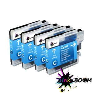 4 cartuchos de tinta cian para Brother LC61 DCP-195C 197C MFC-250C MFC-255cw MFC-290c - Imagen 1 de 1