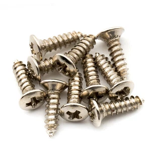 Tornillos contrahundidos para guitarra de acero métrico Musiclily Pro 10 piezas níquel 2,5x10 mm - Imagen 1 de 5