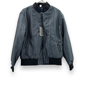 WRK Work Rest Karma Jacquard Reversible Navy Blue Bomber Jacket Gr. S NEU - Bild 1 von 11