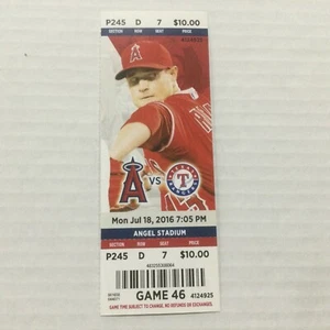 ANGELS 2016 TICKET STUB 7/18/16 VS RANGERS~Ji-Man Choi FIRST HR - Picture 1 of 1