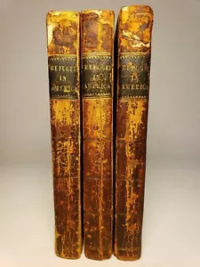 1832 FLÜCHTLING IN AMERIKA von FANNY TROLLOPE 1. AUFLAGE 3 VOLS LONDON IHR ERSTES BUCH - Bild 1 von 8