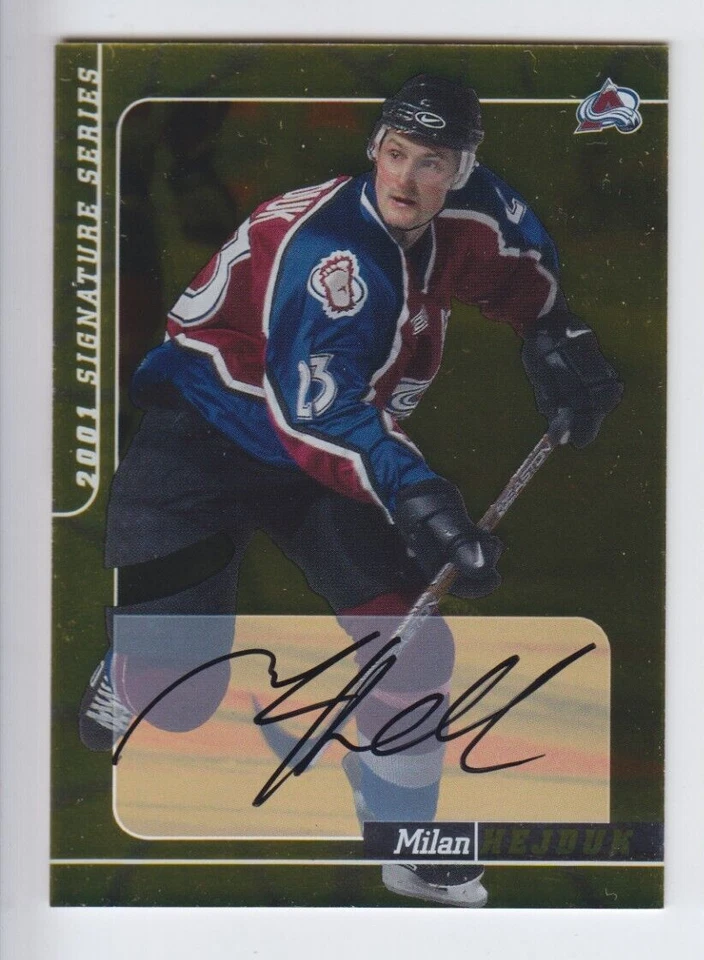 2000-01 BAP SIGNATURE MILAN HEJDUK GOLD AUTO #102 Autograph Be Player Avalanche - Image 1 of 1