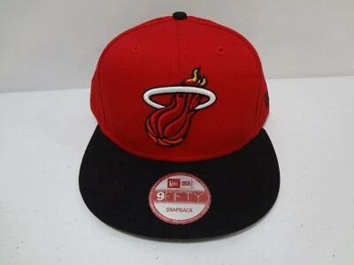NBA Miami Heat LOGO Gorra Snapback Gorra New Era 9FIFTY NUEVA SIN ETIQUETAS Foto 1 de 4
