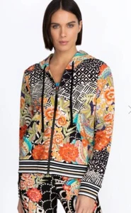 Johnny Was Sunrise Modern Zip Up Hoodie Sz S. Floral - Picture 1 of 10