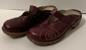 Zapatos zuecos Mary Jane El Naturalista Yggdrasil cuero borgoña para mujer talla 40 - Imagen 1 de 8