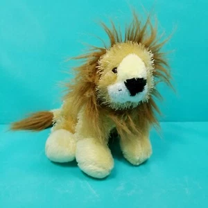Ganz Webkinz Lion Plush HM006 No Code Stuffed Animal Cute Brown Tan 9" Long - Picture 1 of 6