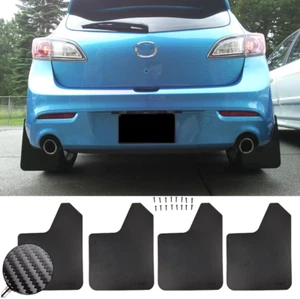 4pcs Car Rock Mud Flaps Splash Guards For Mazdaspeed 3 & Mazda 3 Sport Rally GT  - Picture 1 of 11