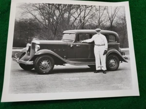 1932 Hudson Standard Sedan w/ Cannon Ball Baker Factory 8X10 Photo - Picture 1 of 5