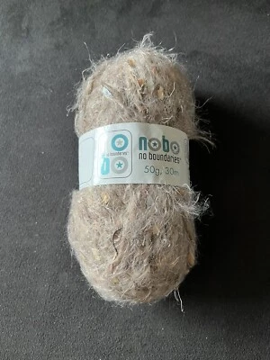 Hilo Nobo No Boundaries 375/1 MUL #1140 Taupe, 50 g. Cepillo bandera brillante Foto 1 de 4