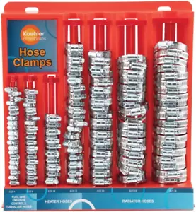 Juego de abrazaderas de manguera KEDIS220 220 piezas en rack montable, rojo - Imagen 1 de 12