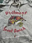 Sweat-shirt vintage Philmont Scout Ranch gris à capuche BSA