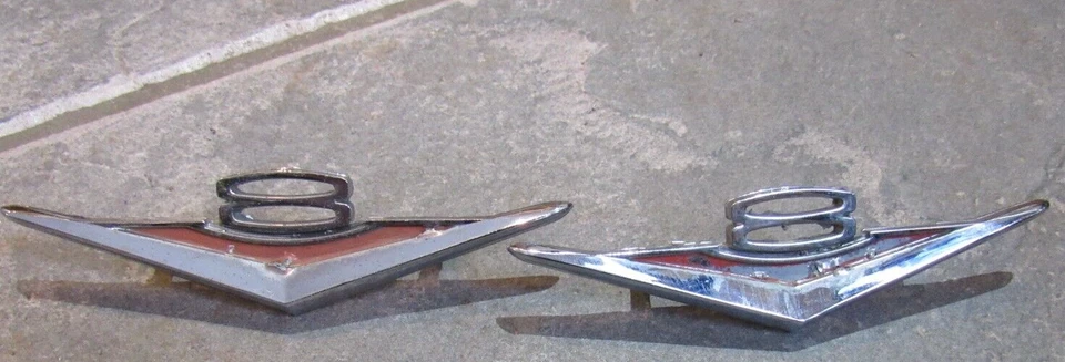 2 1965 AMC RAMBLER MARLIN CLASSIC 3490385 REAR FENDER QUARTER PANEL EMBLEM BADGE - Image 1 of 4