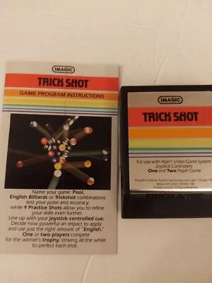 Atari 2600 Game Cartridge Trick Shot by Imagic Excellent Condition NO BOX - Image 1 of 4