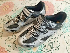 Men's EU 40 Specialized BG Cycling Shoes 6104-4140 Silver Black 2 & 3 Bolt - Picture 1 of 9