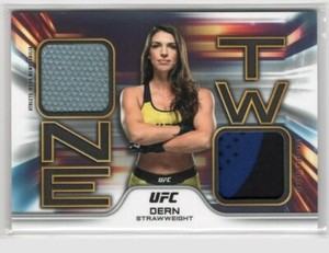 2020 Topps UFC Knockout Mackenzie Dern 1-2 Combo DUAL RELIC /100 Mat/Shirt
