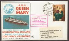 1967 CUNARD Queen Mary Final Cruise Long Beach California Official UK Cover