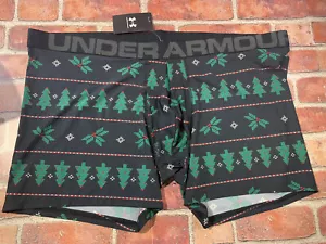Under Armour Boxer Brief Mens Black Christmas 1327417 026 Large Size 5xl - Picture 1 of 6