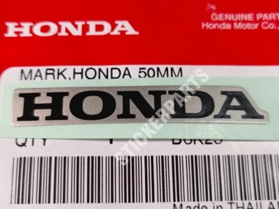 1 PIEZA PARA HONDA TEXTO PEGATINA LOGOTIPO CALCOMANÍA EMBLEMA TANQUE DE COMBUSTIBLE CARENADO NEGRO-PLATEADO 50mm Foto 1 de 4