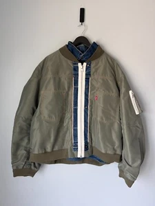 Sacai x Levi's Reversible Denim Bomber Jacket - Size Large - NEU - Bild 1 von 19