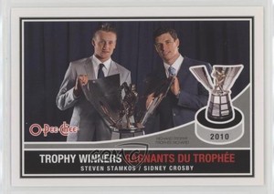2010-11 O-Pee-Chee Trophy Winners Steven Stamkos Sidney Crosby #TW-3