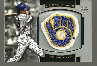 Robin Yount 2003 Upper Deck Sweet Spot Classic Souvenir Logo #P-RY1 Patch - Image 1 of 2