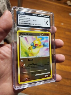 (POP 15) CGC 10 GEM MINT Pokemon Great Encounters Reverse Holo Makuhita 78/106 - Image 1 of 4