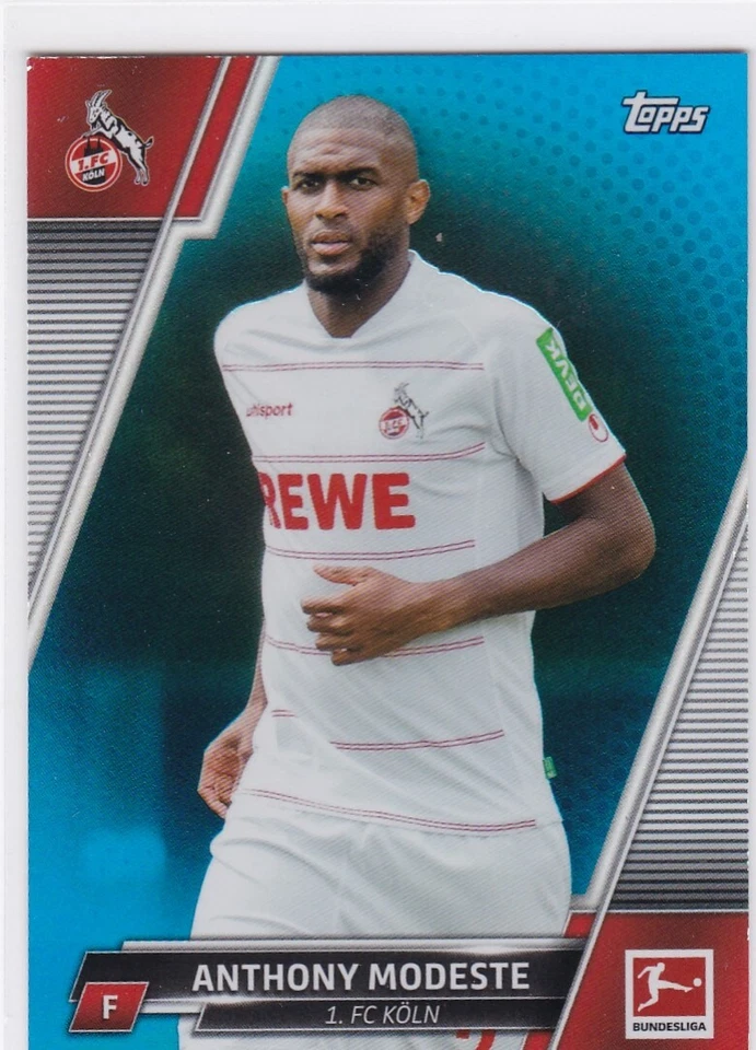 2021-22 Topps Bundesliga Blue Foil /99 Anthony Modeste #106 - Image 1 of 1