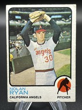 1973 Topps # 220 Nolan Ryan Baseball Card California Angels Ex Hall of Fame