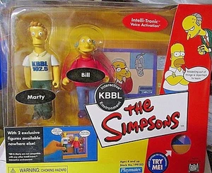 FIGURAS EXCLUSIVAS DE MARTY & BILL DE ENTORNO INTERACTIVO SIMPSONS KBBL NUEVAS OBRAS - Imagen 1 de 3