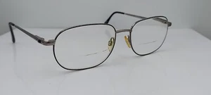 Vintage Oliver Winston OW47 Black Gray Oval Metal Sunglasses Korea FRAMES ONLY - Picture 1 of 5