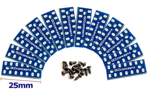 DCC Concepts DCW-12PCB Installation PCBs 25x10mm (w/Screws) (12 Pack) - Picture 1 of 1