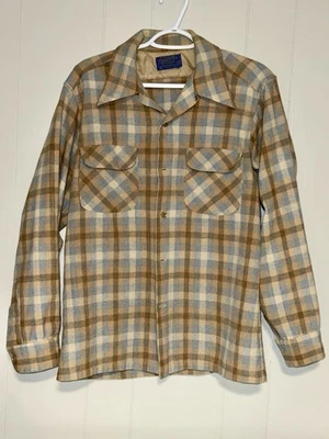 VINTAGE PENDLETON 100% VIRGIN WOOL FLANNEL SHIRT (MEDIUM) - Image 1 of 4