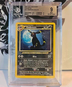Pokémon TCG - *GRADED* Umbreon Holo 13/75 - Mint 9 - WotC: Neo Discovery - Picture 1 of 2