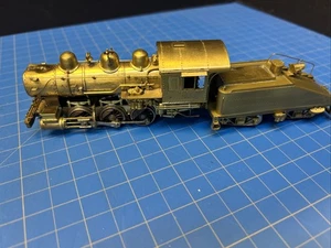 HO Brass Erie 0-6-0 w/ Slope-Back Tender – Connor/ Japan Runs But Cosmetic Damag - Picture 1 of 7