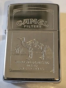 Vintage HP Chrome Camel Zippo August 1994 New Never Been Lit - Picture 1 of 5