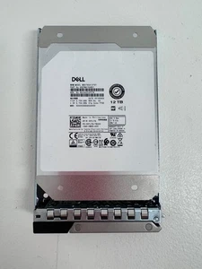 Dell MG07SCA12TEY 12TB 3.5” 12Gb/s 7.2K RPM 512e SAS Drive W/Caddy P/N: 0KFJ7G - Picture 1 of 2