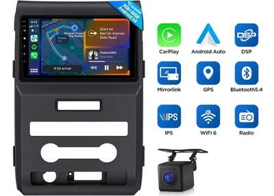 Android 14 9" Car Radio Stereo CarPlay GPS DSP For Ford F150 2009 2010 2011 2012 - Image 1 of 4