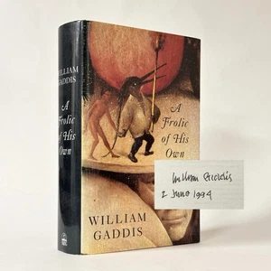 SIGNIERT A Frolic of His Own, William Gaddis. 1994 1st UK Edition. JR Anerkennung - Bild 1 von 5
