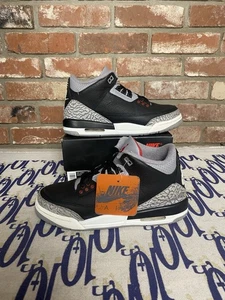 Taglia 7Y - Air Jordan 3 Retro (GS) 2024 Nero Cemento Usato OG Box DM0967 010 - Foto 1 di 6