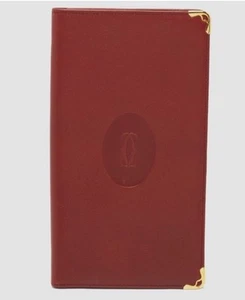 Cartier Burgundy Leather Must de Cartier Long Wallet - Picture 1 of 6