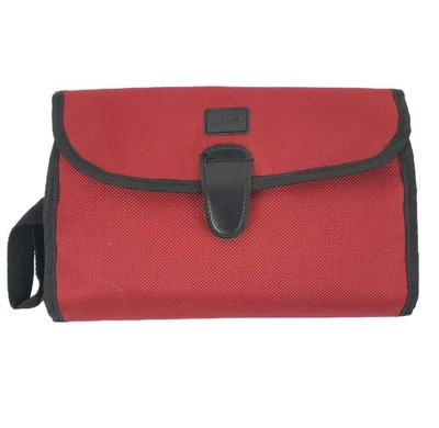 Bolsa de Maquillaje de Viaje Claiborne Roja con Percha - Excelente Estado Foto 1 de 4