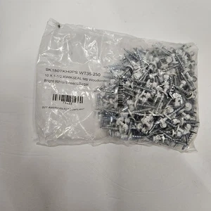 Kwikseal MB Woodbinder 10X1 1/2 250 Bright White Metal Roofing Siding Fasteners  - Picture 1 of 4