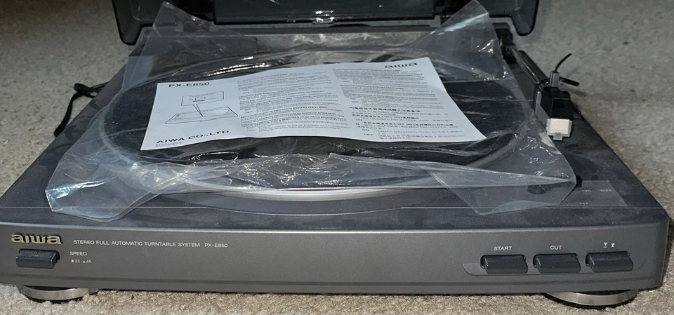 AIWA PX-E850 Full Automatic Stereo Turntable Vinyl Record Player 1995 Japanese - Image 1 of 2
