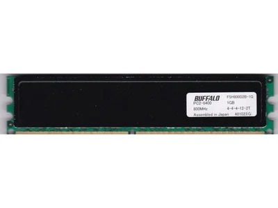 1GB 1x1GB PC2-6400 DDR2-800 BUFFALO FIRESTIX RAM MEMORY STICK FSH800D2B-1G DIMM - Image 1 of 3
