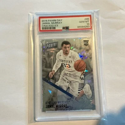 2016  Panini Father’s Day Cracked Ice  2/25   Prizm #85 Jamal Murray PSA 10 - Image 1 of 2