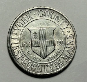 1936 YORK COMMEMORATIVE HALF DOLLAR AU DETAILS - Picture 1 of 2