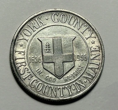 1936 YORK COMMEMORATIVE HALF DOLLAR AU DETAILS - Image 1 of 2