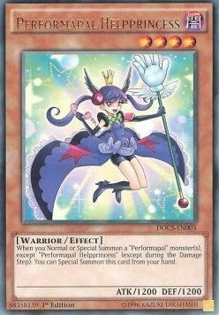 YuGiOh Performapal Helpprincess DOCS-EN003 Rare Englisch NM 1st - Bild 1 von 2