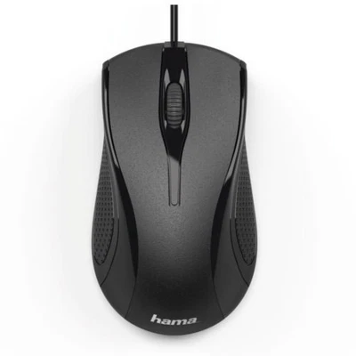 Hama Mc-200 Wired Optical Mouse 1000 Dpi Usb 3 Buttons Black - Image 1 of 3